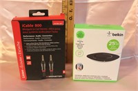 BELKIN CHARGER AND iCABLE 800 (NEW IN BOX)
