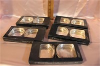 LOT OF 4" GALLERY COASTER SETS (5 SETS)