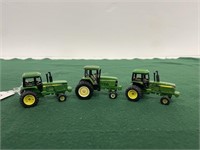 (3) John Deere 1/64 Scale Tractors