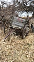 Wooden wheel wagon