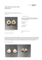 4 TCW VVS1 Champagne Diamond Earrings CVD/HPHT