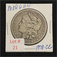 1878-CC Morgan Silver Dollar