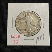 1917 Walking Liberty Half Dollar