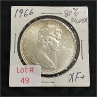 1966 Canadian Silver Dollar