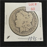 1895-O Morgan Silver Dollar