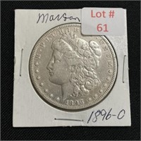 1896-O Morgan Silver Dollar