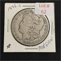 1896-S Morgan Silver Dollar