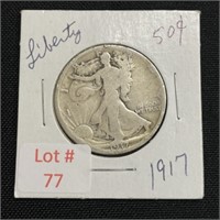 1917 Walking Liberty Half Dollar