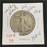 1918-S Walking Liberty Half Dollar