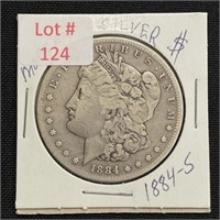 1884-S Morgan Silver Dollar