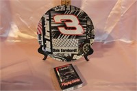 DALE EARNHARDT JR. PLATE AND PLAYING CARDS