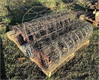 Lot of Red Top Field Fencing