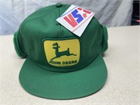 John Deere Ear Flap Hat New