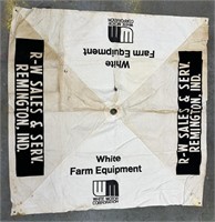 White Farm Equipment Tractor Umbrella Top