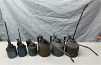 (6) Pump Oiler Cans