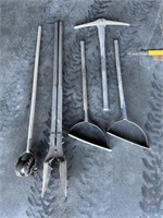 Post Hole Digger, Sling, and More Tool Lot