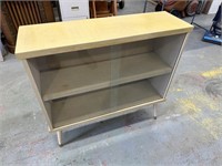 Footed Shelf with Glass Doors
