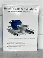 Simplify cabinet solutions 14” roll out organizer