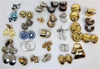 27 Mixed Pairs of Vintage Clip-On Earrings