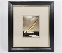 Framed Photograph of a Sailboat