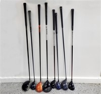 Lot of 8 Various Golf Clubs