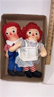 Pair of Raggedy Ann Dolls