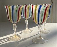 Vintage Italian Murano Cane Art Glass