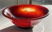 Chinese Peking Glass Polished Stone Bowl