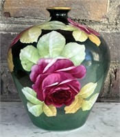 Italian Ginori Floral Porcelain Vase