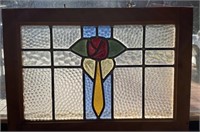 English Style Leaded Stained Glass Window