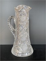 Very Large American Brilliant Cut Glass Pitcher