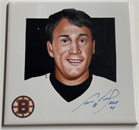 Autographed Cam Neely #8 Bruins Tile H.HOF '05
