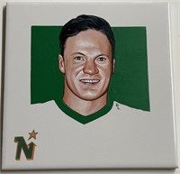 Dino Ciccarelli #20 North Stars Tile Handpainted