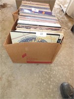 BOX OF RECORD ALBUMS SOME ROCK N ROLL