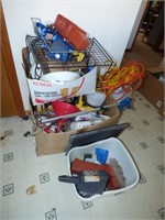 TOOLS, EXTENSION CORDS, GARDEN ITEMS