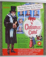 * Vintage Christmas Carol Poster - 24"x18"