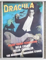 * Vintage 1976 Dracula Poster - 29"x26"