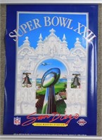 * 1988 Super Bowl XXII Poster - 36"x24"