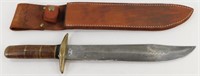 * Large Fixed Blade Knife Marked MK - 11.5 inch