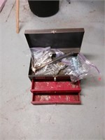 Homak  tool box w/Estwing and craftsman tool's