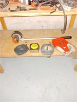 Tape measures and stick roller