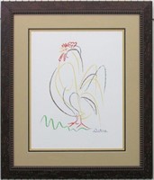 Rooster Silkscreen By Pablo Picasso
