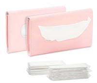 Pack of 2 Pink Sun Visor Tissue Holder