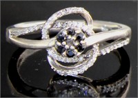 Brilliant 1/2 ct Fancy Black & White Diamond Ring