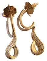Brilliant Natural Diamond Dangle Earrings