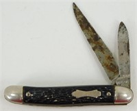 Vintage Black Handled Pocket Knife