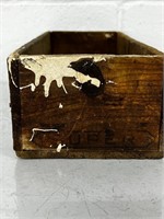 vintage wood box crate <super> 3 inch