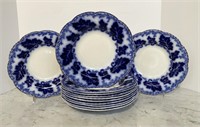 Johnson Brothers Flow Blue Soup Bowls