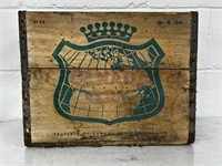 Vintage Canada Dry Ginger Ale Wooden Crate 1964
