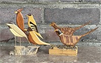 Small Hand Crafted Bird Carvings